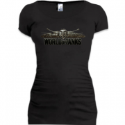 Женская удлиненная футболка World of Tanks