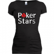 Женская удлиненная футболка Poker Stars