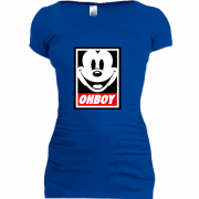 Женская удлиненная футболка Ohboy