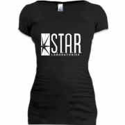 Женская удлиненная футболка S.T.A.R. Labs