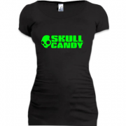 Женская удлиненная футболка Skull candy