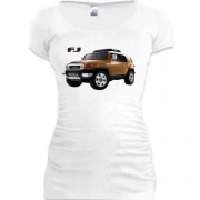 Женская удлиненная футболка Toyota FJ