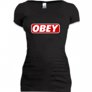 Женская удлиненная футболка OBEY