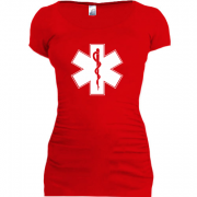 Женская удлиненная футболка Медик