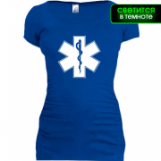 Женская удлиненная футболка Медик