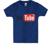 Детская футболка  с логотипом YouTube