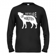 Чоловічий лонгслів beware of wolves