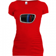 Женская удлиненная футболка решетка BMW M-Series