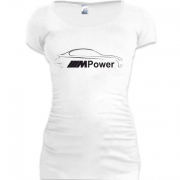Женская удлиненная футболка BMW M-Power (2)