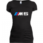 Женская удлиненная футболка BMW M-5 (B)