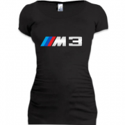 Женская удлиненная футболка BMW M-3 (B)
