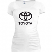 Женская удлиненная футболка Toyota (лого)
