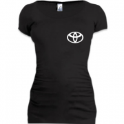 Женская удлиненная футболка Toyota (мини)