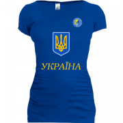 Женская удлиненная футболка Сборная Украины по хоккею