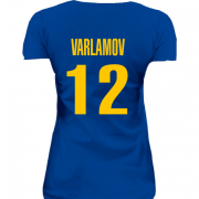 Женская удлиненная футболка Сергей Варламов (сборная Украины)