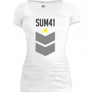 Женская удлиненная футболка Sum41