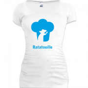Женская удлиненная футболка Рататуй