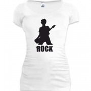 Женская удлиненная футболка Rock (5)