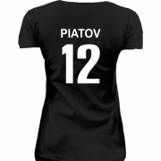 Женская удлиненная футболка Андрей Пятов