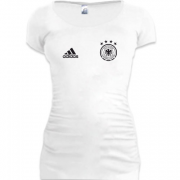 Женская удлиненная футболка Сборная Германии по футболу