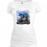 Женская удлиненная футболка Бластойз (арт)