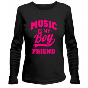 Лонгслив Music is my boyfriend