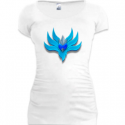 Женская удлиненная футболка с покемоном Артикуно