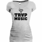 Женская удлиненная футболка TRAP MUSIC