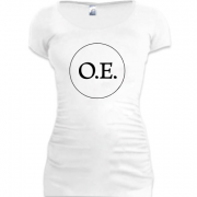 Женская удлиненная футболка Океан Эльзы