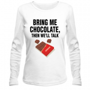 Жіночий лонгслів Bring me chocolate