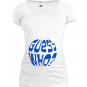 Женская удлиненная футболка GUESS WHO