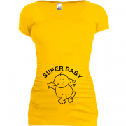 Женская удлиненная футболка SUPER BABY