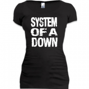 Женская удлиненная футболка "System Of A Down"