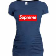 Женская удлиненная футболка Суприм (Supreme)