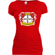 Женская удлиненная футболка Байер 04 (Bayer 04 Leverkusen)