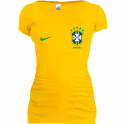 Женская удлиненная футболка Бразилия