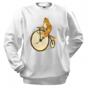 Світшот Кіт на велосипеді