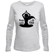 Жіночий лонгслів Keep Calm an Do Yoga