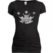Женская удлиненная футболка Invoker