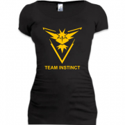 Женская удлиненная футболка Pokemon Go Team Instinct