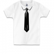 Детская футболка с галстуком (офис стайл)