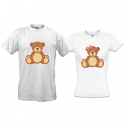 Парные футболки с мишками Тедди