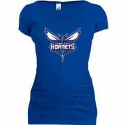 Женская удлиненная футболка Шарлотт Хорнетс (Charlotte Hornets)