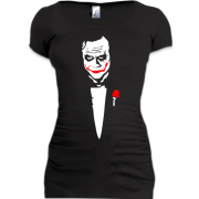 Женская удлиненная футболка Джокер (2)