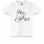 Дитяча футболка Кіт Саймона з мискою