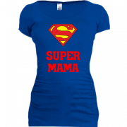 Женская удлиненная футболка Супер мама