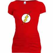 Женская удлиненная футболка Шелдона Flash