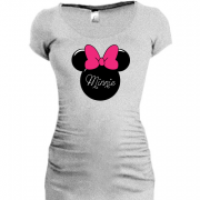 Женская удлиненная футболка Minie Mouse (6)