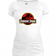 Женская удлиненная футболка Парк Юрского периода