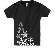 Детская футболка со снежинками